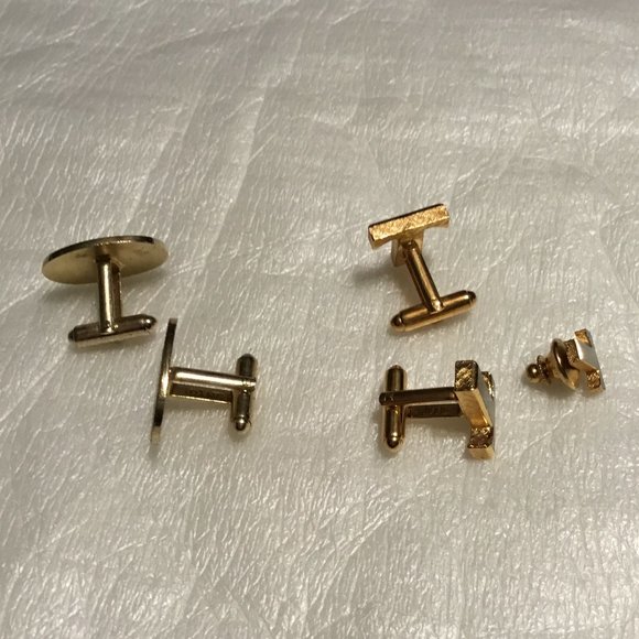 Two vintage pairs of Dante cufflinks - old car & T initial - Picture 6 of 9